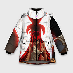 Куртка зимняя для девочки FAIRY TAIL ХВОСТ ФЕИ, цвет: 3D-светло-серый