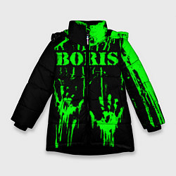 Куртка зимняя для девочки Борис, цвет: 3D-черный