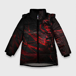 Куртка зимняя для девочки DIGITAL 3D, цвет: 3D-светло-серый