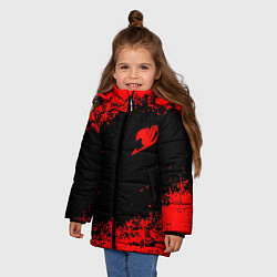 Куртка зимняя для девочки Fairy Tail, цвет: 3D-черный — фото 2