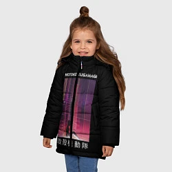 Куртка зимняя для девочки Призрак в доспехах, цвет: 3D-светло-серый — фото 2