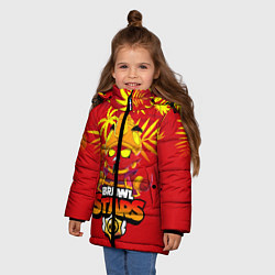 Куртка зимняя для девочки BRAWL STARS EVIL GENE В ЛЕТО, цвет: 3D-черный — фото 2