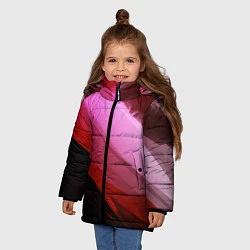 Куртка зимняя для девочки Gradi End, цвет: 3D-черный — фото 2