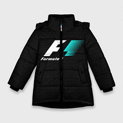 Куртка зимняя для девочки Formula 1, цвет: 3D-черный