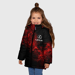 Куртка зимняя для девочки LEXUS, цвет: 3D-красный — фото 2