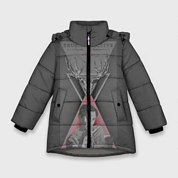 Куртка зимняя для девочки Настоящий детектив, цвет: 3D-светло-серый