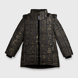 Куртка зимняя для девочки ASSASSINS CREED:ORIGINS, цвет: 3D-черный