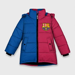 Куртка зимняя для девочки BARSELONA, цвет: 3D-черный