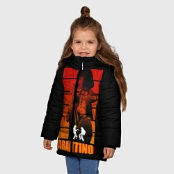 Куртка зимняя для девочки Криминальное чтиво, цвет: 3D-черный — фото 2