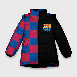 Куртка зимняя для девочки BARSELONA, цвет: 3D-черный