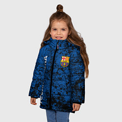 Куртка зимняя для девочки BARSELONA, цвет: 3D-черный — фото 2
