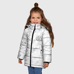 Куртка зимняя для девочки TOYOTA, цвет: 3D-красный — фото 2