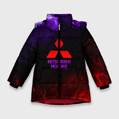 Зимняя куртка для девочки Mitsubishi / 3D-Красный – фото 1