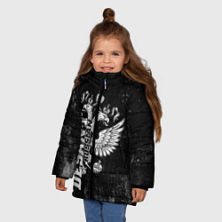 Куртка зимняя для девочки Десант Россия, цвет: 3D-черный — фото 2