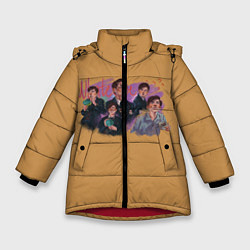 Куртка зимняя для девочки The umbrella academy, цвет: 3D-красный