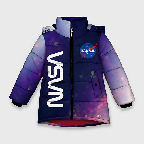 Зимняя куртка для девочки NASA НАСА / 3D-Красный – фото 1