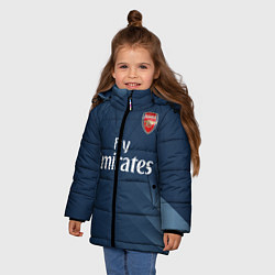Куртка зимняя для девочки ARSENAL, цвет: 3D-черный — фото 2
