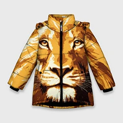 Зимняя куртка для девочки Взгляд льва
