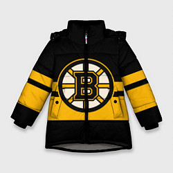 Куртка зимняя для девочки BOSTON BRUINS NHL, цвет: 3D-светло-серый