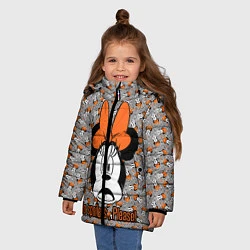 Куртка зимняя для девочки No spoilers , please!, цвет: 3D-черный — фото 2