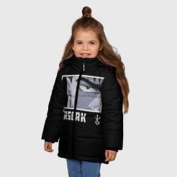 Куртка зимняя для девочки Берсерк, цвет: 3D-черный — фото 2