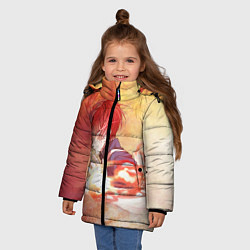 Куртка зимняя для девочки Тодороки Шото, цвет: 3D-светло-серый — фото 2