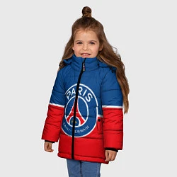 Куртка зимняя для девочки FC PSG, цвет: 3D-светло-серый — фото 2