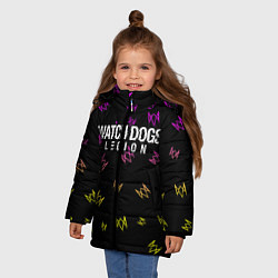 Куртка зимняя для девочки WATCH DOGS LEGION ВОТЧ ДОГС, цвет: 3D-черный — фото 2