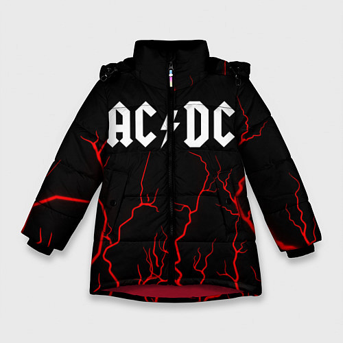 Зимняя куртка для девочки AC DС / 3D-Красный – фото 1