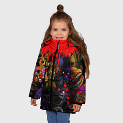 Куртка зимняя для девочки Five Nights At Freddys, цвет: 3D-черный — фото 2