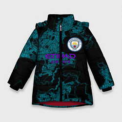 Куртка зимняя для девочки Manchester City МанСити, цвет: 3D-красный