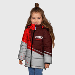Куртка зимняя для девочки METRO EXODUS МЕТРО ИСХОД, цвет: 3D-черный — фото 2