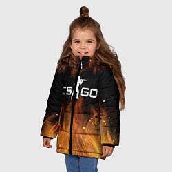 Куртка зимняя для девочки COUNTER STRIKE, цвет: 3D-черный — фото 2