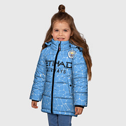 Куртка зимняя для девочки Мансити Домашняя форма 2021, цвет: 3D-светло-серый — фото 2