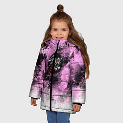 Куртка зимняя для девочки Stray kids, цвет: 3D-черный — фото 2