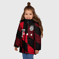 Куртка зимняя для девочки ФК Бавария Мюнхен, цвет: 3D-светло-серый — фото 2