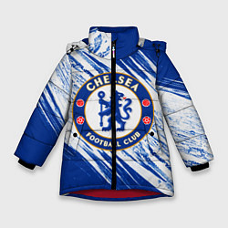 Куртка зимняя для девочки Chelsea, цвет: 3D-красный