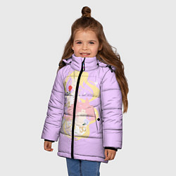 Куртка зимняя для девочки Сейлор Мун и Чиби Мун, цвет: 3D-черный — фото 2