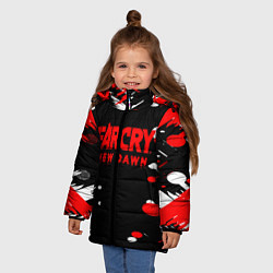 Куртка зимняя для девочки Far Cry, цвет: 3D-черный — фото 2