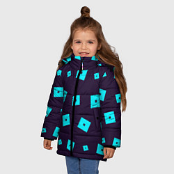 Куртка зимняя для девочки ROBLOX РОБЛОКС, цвет: 3D-черный — фото 2
