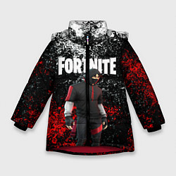 Куртка зимняя для девочки IKONIK FORTNITE, цвет: 3D-красный