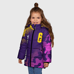 Куртка зимняя для девочки RAINBOW SIX SIEGE РАДУГА 6, цвет: 3D-черный — фото 2