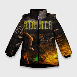 Куртка зимняя для девочки Stalker 2, цвет: 3D-черный