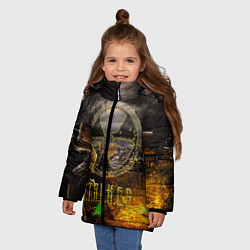 Куртка зимняя для девочки Stalker 2, цвет: 3D-черный — фото 2