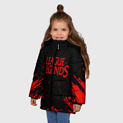 Куртка зимняя для девочки League of legends, цвет: 3D-черный — фото 2