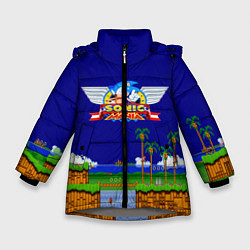 Куртка зимняя для девочки Sonic, цвет: 3D-светло-серый