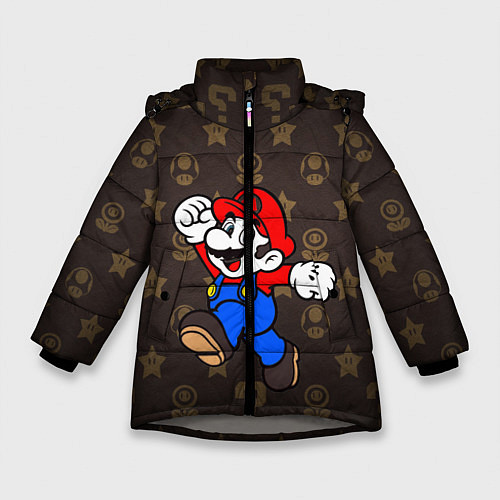 Зимняя куртка для девочки Mario / 3D-Светло-серый – фото 1