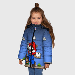 Куртка зимняя для девочки Mario, цвет: 3D-красный — фото 2