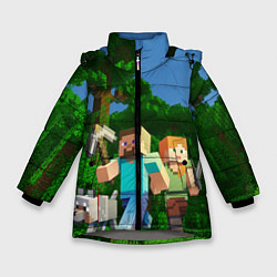 Зимняя куртка для девочки Minecraft