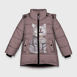 Зимняя куртка для девочки Котёнок ыыы